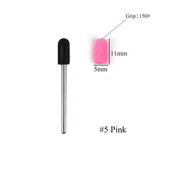 1pc Sanding Caps Electric Nail Drill Bit 5 Size Bands UV Gel Polish Remover for Manicure Pedicure Milling Accessories Sets CH725