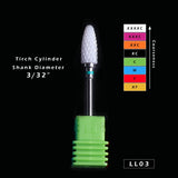 1pcs Ceramic Cutter for Manicure Machine Electric Nail Drill Milling Rotary Flame Remover Gel Polish Nail Drill Bits CHLL01-27