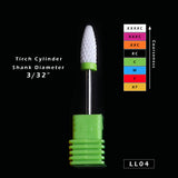 1pcs Ceramic Cutter for Manicure Machine Electric Nail Drill Milling Rotary Flame Remover Gel Polish Nail Drill Bits CHLL01-27