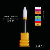 1pcs Ceramic Cutter for Manicure Machine Electric Nail Drill Milling Rotary Flame Remover Gel Polish Nail Drill Bits CHLL01-27