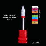 1pcs Ceramic Cutter for Manicure Machine Electric Nail Drill Milling Rotary Flame Remover Gel Polish Nail Drill Bits CHLL01-27