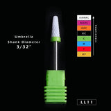 1pcs Ceramic Cutter for Manicure Machine Electric Nail Drill Milling Rotary Flame Remover Gel Polish Nail Drill Bits CHLL01-27