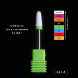 1pcs Ceramic Cutter for Manicure Machine Electric Nail Drill Milling Rotary Flame Remover Gel Polish Nail Drill Bits CHLL01-27