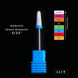 1pcs Ceramic Cutter for Manicure Machine Electric Nail Drill Milling Rotary Flame Remover Gel Polish Nail Drill Bits CHLL01-27
