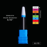 1pcs Ceramic Cutter for Manicure Machine Electric Nail Drill Milling Rotary Flame Remover Gel Polish Nail Drill Bits CHLL01-27