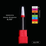 1pcs Ceramic Cutter for Manicure Machine Electric Nail Drill Milling Rotary Flame Remover Gel Polish Nail Drill Bits CHLL01-27