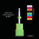 1pcs Ceramic Cutter for Manicure Machine Electric Nail Drill Milling Rotary Flame Remover Gel Polish Nail Drill Bits CHLL01-27