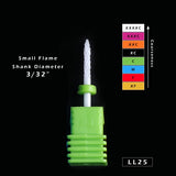 1pcs Ceramic Cutter for Manicure Machine Electric Nail Drill Milling Rotary Flame Remover Gel Polish Nail Drill Bits CHLL01-27