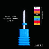 1pcs Ceramic Cutter for Manicure Machine Electric Nail Drill Milling Rotary Flame Remover Gel Polish Nail Drill Bits CHLL01-27