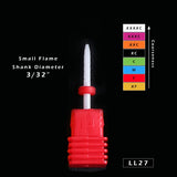 1pcs Ceramic Cutter for Manicure Machine Electric Nail Drill Milling Rotary Flame Remover Gel Polish Nail Drill Bits CHLL01-27