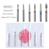 11 Types Diamond Ceramic Nail Drill Bit Cuticle Clean Remove Rotary Electric Mill Machine Manicure File Cutter Nail Tool CHJG/MS