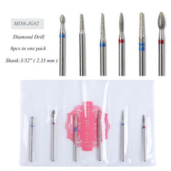 11 Types Diamond Ceramic Nail Drill Bit Cuticle Clean Remove Rotary Electric Mill Machine Manicure File Cutter Nail Tool CHJG/MS