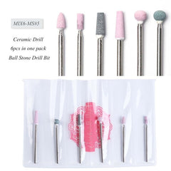 11 Types Diamond Ceramic Nail Drill Bit Cuticle Clean Remove Rotary Electric Mill Machine Manicure File Cutter Nail Tool CHJG/MS