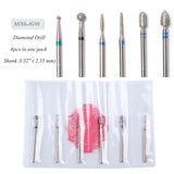 11 Types Diamond Ceramic Nail Drill Bit Cuticle Clean Remove Rotary Electric Mill Machine Manicure File Cutter Nail Tool CHJG/MS