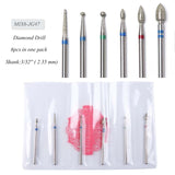 11 Types Diamond Ceramic Nail Drill Bit Cuticle Clean Remove Rotary Electric Mill Machine Manicure File Cutter Nail Tool CHJG/MS
