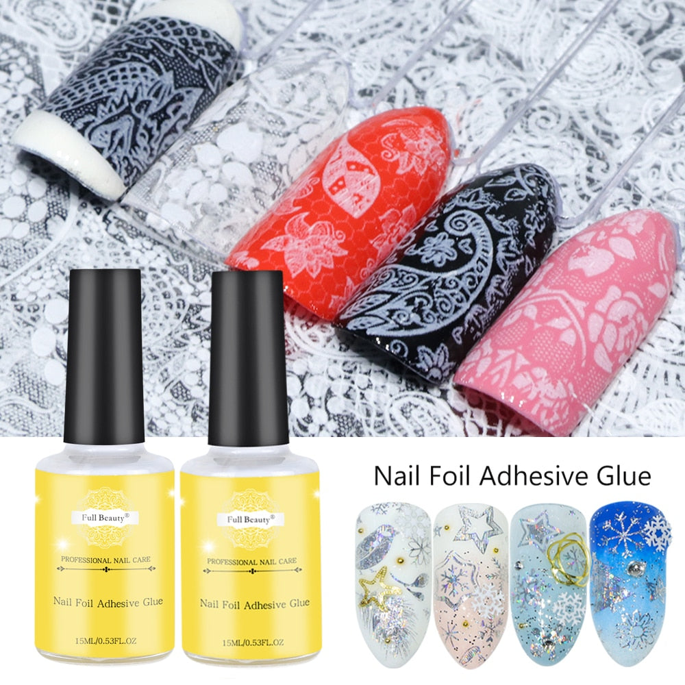 15ml Nail Glue for Nail Art Transfer Foil Holographic Adhesive Decal Starry Glue Foil Nail Tip Manicure Tool Decoration CH1008